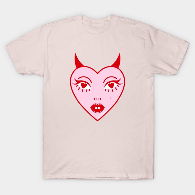 Diabla Face T-Shirt by thelamehuman